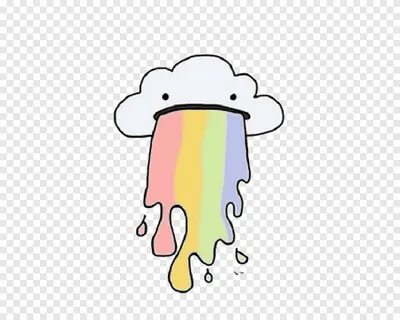 Free download Vomiting Cloud Rainbow Drawing, Cloud, food, c