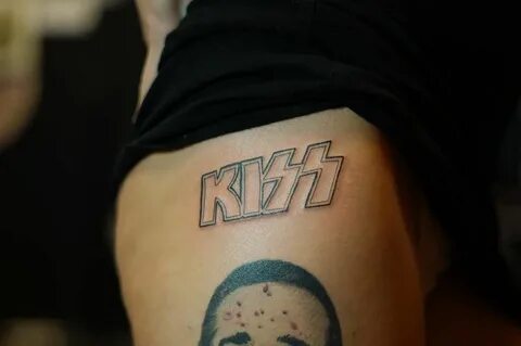 KISS Tattoo Kiss tattoos, Tattoos, Triangle tattoo