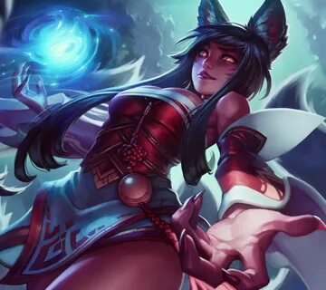 Ahri fan splash by Kienan Lafferty - Mobile Abyss