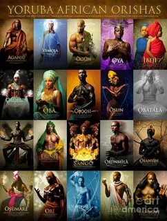 Yoruba African Orishas Poster by James C Lewis African mytho