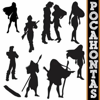 Pocahontas Silhouettes // Disney Princess Pocahontas Silhoue