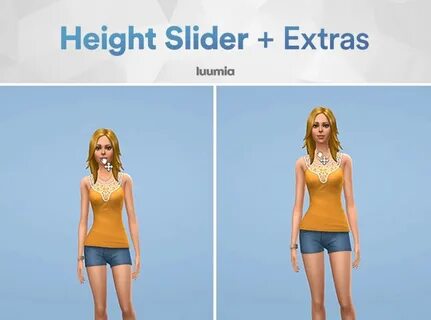 Height Slider Mod ⋆ TS4 Mods ⋆ The Sims Base