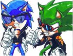 e.sonic and scourge WHOS BAD by trunks24.deviantart.com on @