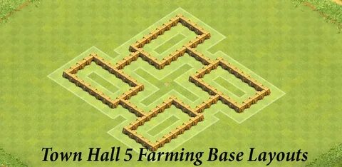 lejupielādējiet Town Hall 5 Farming Base Layouts by aakpstud