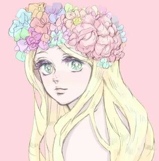 Татьяна Рудских Flower crown drawing, Crown drawing, Anime a