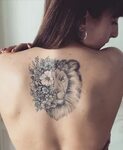 feminine lion tattoo 💛 🐵 💛 🐵 💛 🐵 💛 Lion tattoo, Tattoos, Bac