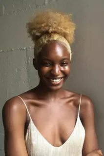 Brown Skin. image by Belinda Ndaba Blonde afro, Blonde natur