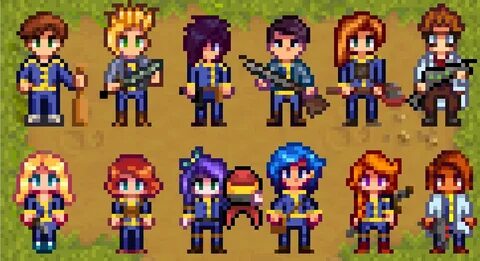 Stardew Valley Characters - 1 recent pictures for coloring -