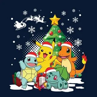 Pokemon Under The Christmas Tree Men's T-Shirt Christmas pok