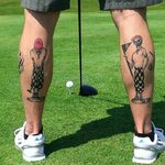 Double dose of Mr. Bones! #golf #tattoos #mensfashion #golfc