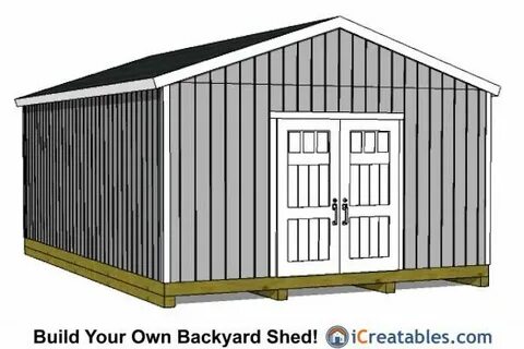 16x24 Shed Plans - Buy Our Large Shed Plans Today - iCreatab