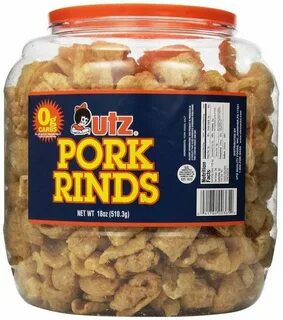 Details about Utz Pork Rinds Barrel, 18oz 0g of net carbs WO