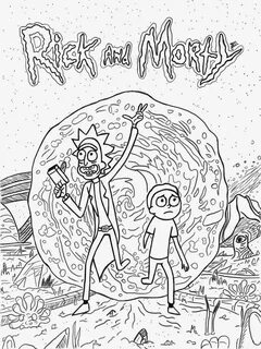 simple Rick and Morty Coloring Pages Best Coloring Pages For