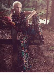 Aline Weber Models Bohemian Style for Florinda Spring 2014 C