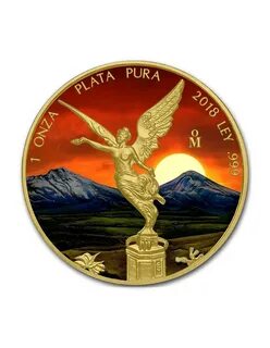 AZTEC 1 Oz Antique Finish Silver coin 1 Onza Mexico 2018
