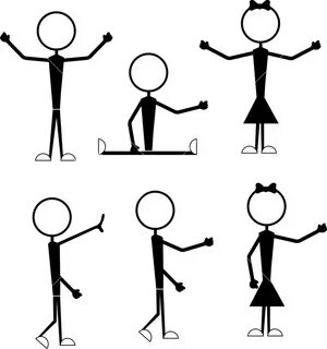 Male And Female Stick Figures Royalty-Free Stock Image - Sto