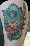 42 Chameleon Tattoos - Meanings, Photos, Designs for men and