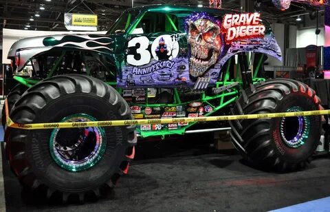 Just A Car Guy: Grave Digger... the metallic chome paint is 