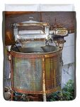 Old Washing Machine Duvet Cover by Randy Harris Fine Art Ame