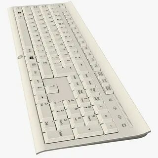 Tastatur weiß 3D-Modell - TurboSquid 1134451