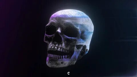 Glitch Art Style Skull on Behance