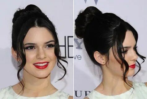 Kendall Jenner Black Hairstyles Bun Styles Latest Updo Hair 