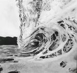 Wave-drawing on Behance