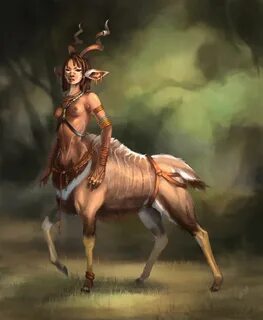 Nyala Tribe Centaur, Fantasy monster, Female centaur