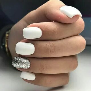 Белый маникюр. Модные идеи Square nails, White acrylic nails