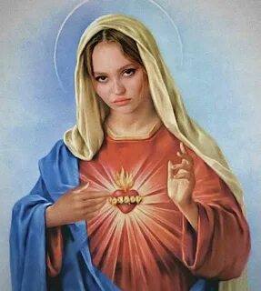 god lily rose depp Mother mary, Mary and jesus, Blessed moth