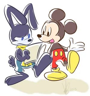 He's still mad at you Disney doodles, Oswald the lucky rabbi