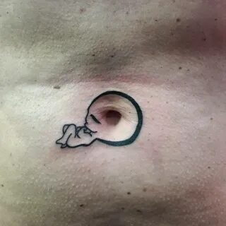 Weird & Funny Belly Button Tattoos For You To Navel Gaze At