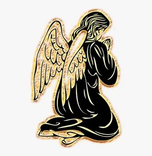 Clip Art Praying Hands Drawing Tattoo Art - Praying Angels I