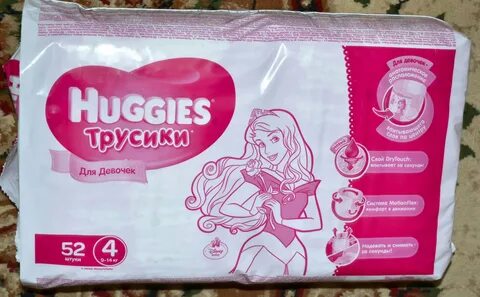 Подгузники-трусики Huggies (Хаггис) для девочек 4 (9-14 кг),