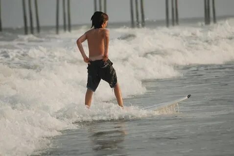 Surfing his shorts off This kid loves to surf. Flickr