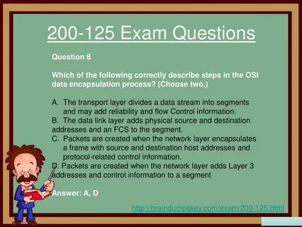 PPT - Latest Cisco 200-125 Exam Study Guide and Exam Dumps P