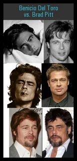 Benicio Del Toro vs Brad Pitt Benicio del toro young, Brad p