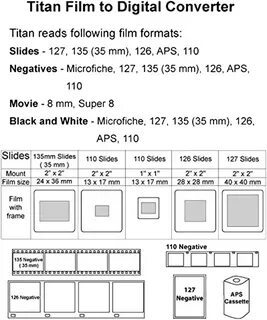 Wolverine Titan 8-in-1 20MP High Resolution Film to Digital Converter with ...