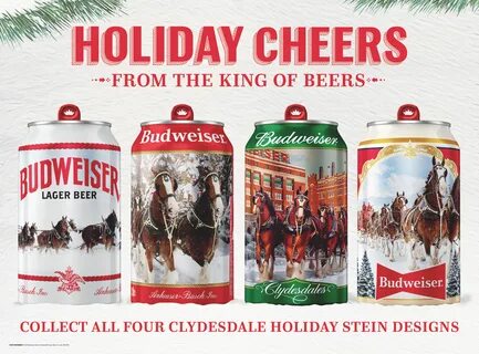 Available for a Limited Time: Budweiser Holiday Stein Design