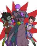 Caulifla, Kale, Hit, and Cabba Personajes de dragon ball, Dr
