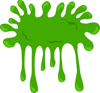 6 Cartoon Green Slime Blots Vector 5 - Slime Cartoon Png Cli