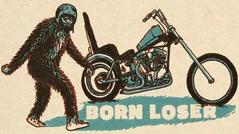 born loser two bikes Illustration art, Motorcycle art, Motor