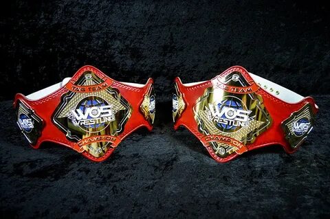 WOS Tag Team Titles Leather Rebels Custom Championship Belts