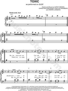 Britney Spears "Toxic" Sheet Music (Easy Piano) in A Minor (
