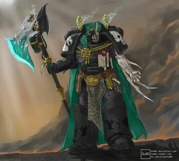 WH40K Black Dragons Chaplain, Timofey Fedotov on ArtStation 