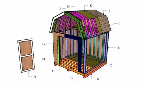 10 × 10 Barn Shed Roof with Loft Plans Barns sheds, Wood she