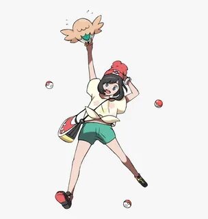 Pokemon Girl Trainer Sun And Moon, HD Png Download - kindpng