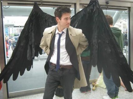 Castiel cosplay -- wow. Cool...I mean, he's no Misha, but he