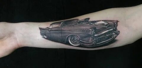 57 Chevy by viptattoo on deviantART Tattoos, Black and grey 
