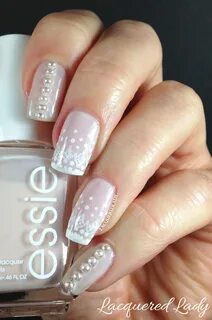 Pearl Nail Designs Lace and Pearl Nails by Lacqueredlady Per